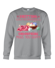 Knitting gives you endorphins Crewneck Sweatshirt tile