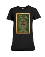 Book She is too fond of books Premium Fit Ladies Tee tile