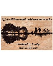 Guitar we will have music wherever we wander Horizontal Poster tile