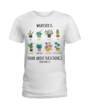 Gardening whatever is think about such things Ladies T-Shirt tile