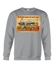 Knitting room My happy place Crewneck Sweatshirt tile