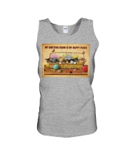 Knitting room My happy place Unisex Tank tile