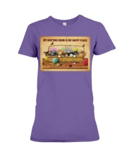Knitting room My happy place Premium Fit Ladies Tee tile