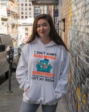 Book I Don't Always Read Books Hooded Sweatshirt lifestyle-unisex-hoodie-front-1