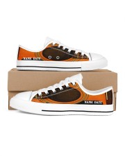 Guitar Acoustic Custom Men's Low Top White Shoes inside-left-outside-left