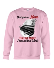 Piano God gave us music Crewneck Sweatshirt tile