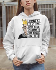 Book RBG Reading is the key Hooded Sweatshirt apparel-hooded-sweatshirt-lifestyle-07