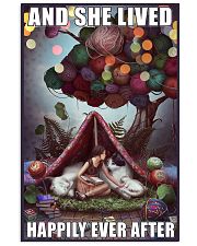 Knitting And she lived happily ever after 24x36 Poster front