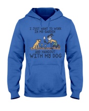 Gardening Hang out with my dog Hooded Sweatshirt tile