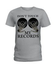 Don't Touch My Records Ladies T-Shirt tile