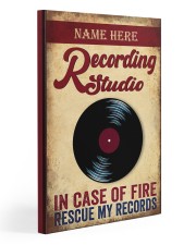 Vinyl Record In case of fire Gallery Wrapped Canvas Prints tile