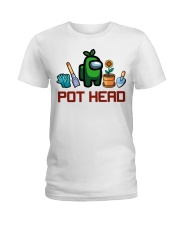 Gardening Pot head Ladies T-Shirt tile