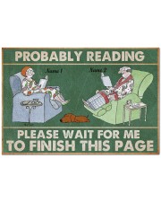 Book Probably reading Please wait for me to finish Doormat 34" x 23" front