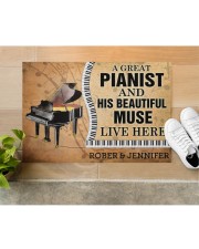 Piano A great Pianist2901 and his beautiful muse Doormat 34" x 23" aos-doormat-34-x-23-lifestyle-front-12