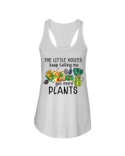 Gardening The little voices keep telling me Ladies Flowy Tank tile