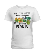 Gardening The little voices keep telling me Ladies T-Shirt tile