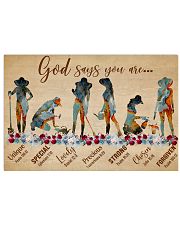 Gardening God says you are Horizontal Poster tile