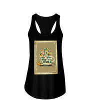 Book First I drink then I read books Ladies Flowy Tank tile