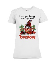 Gardening I love gardening from my head Christmas Premium Fit Ladies Tee tile
