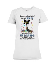 Knitting If I ever feel like killing someone Premium Fit Ladies Tee tile
