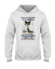 Knitting If I ever feel like killing someone Hooded Sweatshirt front