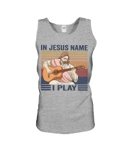 Guitar In Jesus name I play Unisex Tank tile