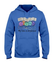 Knitting My yarn is organized Hooded Sweatshirt tile