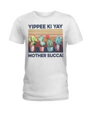 Gardening Yippe Ki Yay Ladies T-Shirt tile