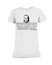 Book Long enough to suit me Premium Fit Ladies Tee tile