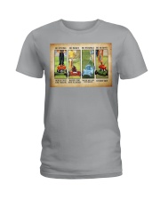 Gardening Lawn mower Be strong when you are weak Ladies T-Shirt tile