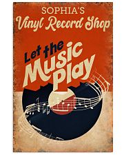 Vinyl Record Shop Let the music play 24x36 Poster front
