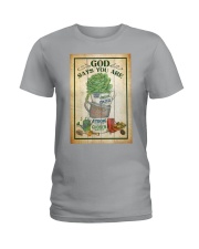 Gardening God says you are Ladies T-Shirt tile