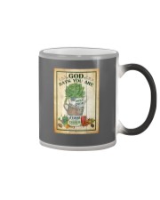Gardening God says you are Color Changing Mug tile