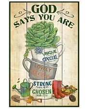 Gardening God says you are 24x36 Poster front