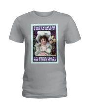 Makeup That's what I do Ladies T-Shirt tile