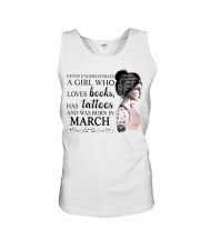 Book039 Books Tattoos Born in March Unisex Tank tile