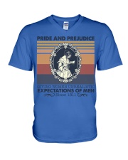 Book Giving women unrealistic expectations of men V-Neck T-Shirt tile