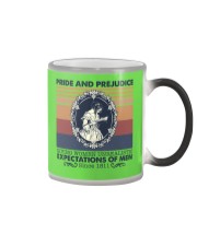 Book Giving women unrealistic expectations of men Color Changing Mug tile