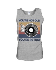 Vinyl You're not old Unisex Tank tile