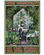 Gardening Never underestimate an old woman Vertical Poster tile