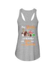 Knitting Chocolate This witch can be bribed with Ladies Flowy Tank tile