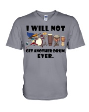 Drum I will not get another drum V-Neck T-Shirt tile