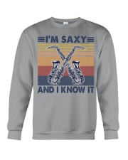 Saxophone I'm saxy and I know it Crewneck Sweatshirt tile