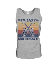 Saxophone I'm saxy and I know it Unisex Tank tile