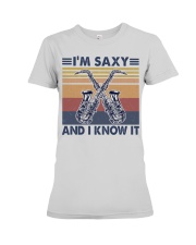 Saxophone I'm saxy and I know it Premium Fit Ladies Tee tile