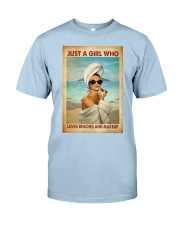 Makeup Just a girl who loves beaches and makeup Classic T-Shirt tile