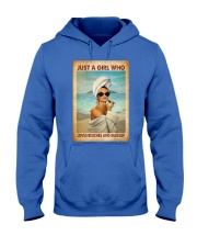 Makeup Just a girl who loves beaches and makeup Hooded Sweatshirt tile