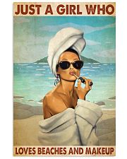 Makeup Just a girl who loves beaches and makeup Vertical Poster tile