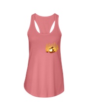 Camping Scout Girl Ladies Flowy Tank tile