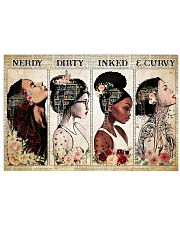 Book Nerdy Dirty Inked Curvy Horizontal Poster tile